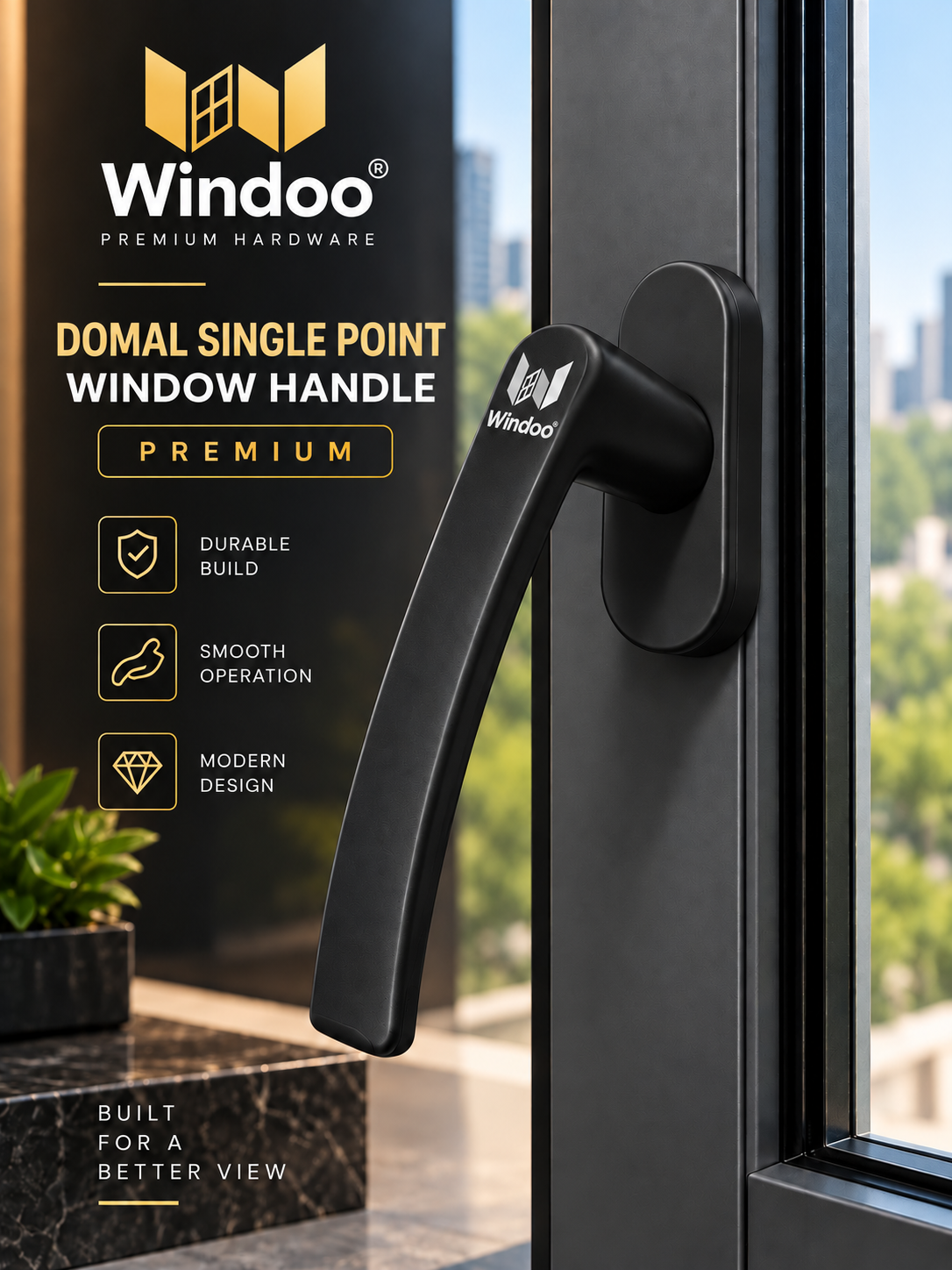 Domal Single Point Handle