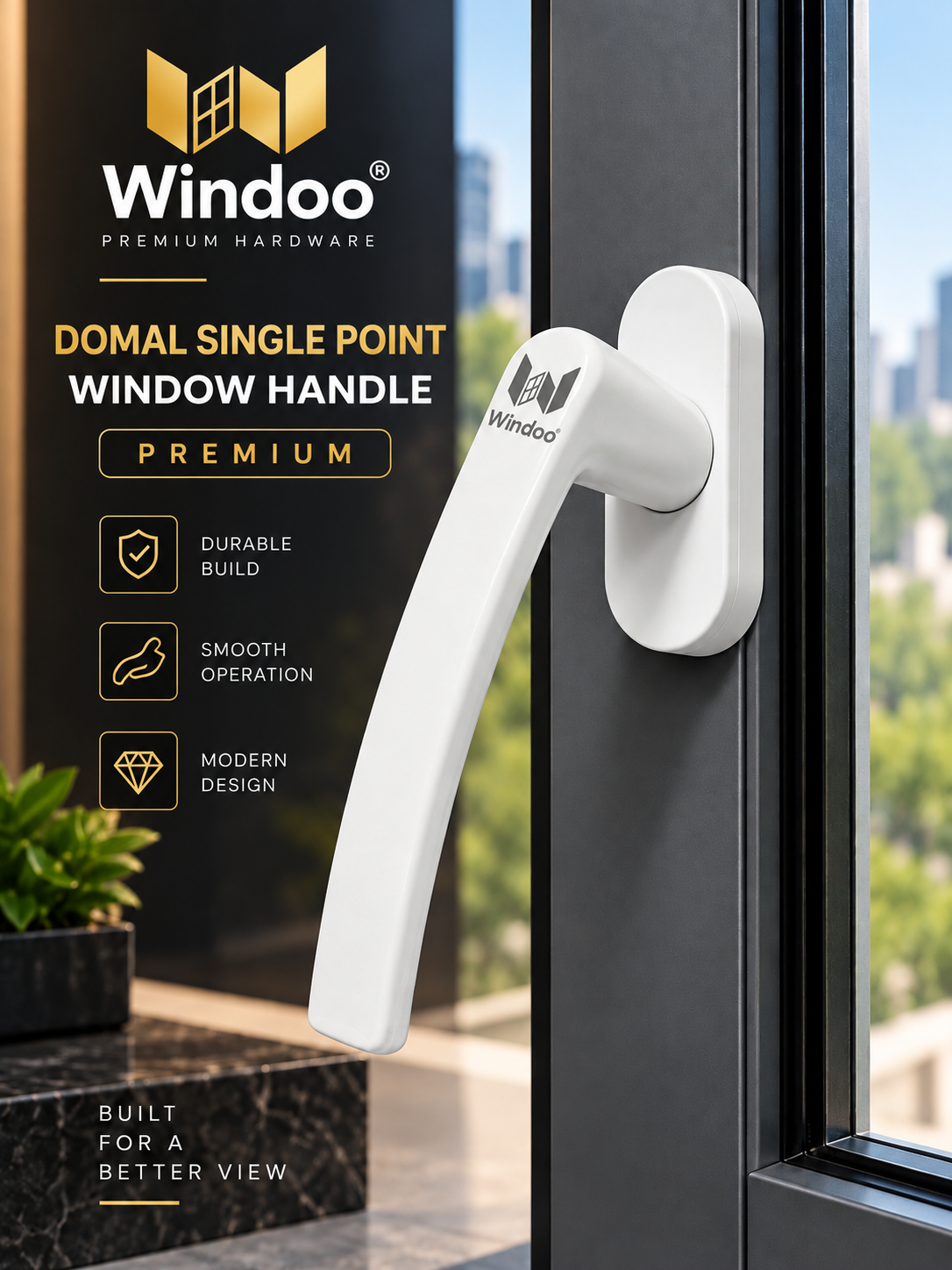 Domal Single Point Handle
